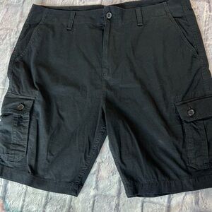 Old Navy Cargo Shorts Mens Size 40 Black Clothes Plus Big Size Pockets